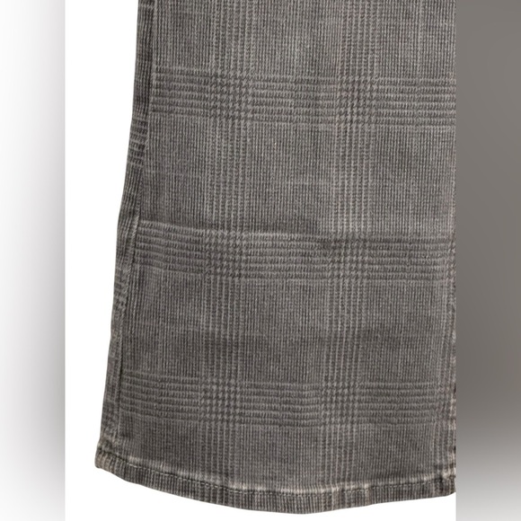 Women’s Frame Le Crop Mini Boot Gray Plaid Denim Jeans: 27 - Picture 5 of 10